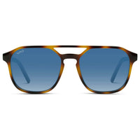 Whiskey Brown Tortoise / Blue Gradient Lens