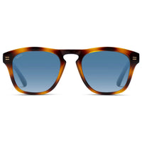 Whiskey Brown Tortoise / Blue Gradient Lens