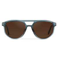 Chambray Blue / Brown Lens