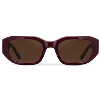 Black Cherry Red / Dark Brown Lens