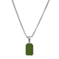 Silver / Pine Green Pendant